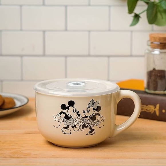 Mickey & Minnie Mouse Ceramic Soup Mug - Picture 6 of 16